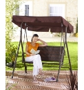 2 Seater Rattan Garden Swing
