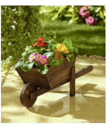Wood Wheelbarrow Planter