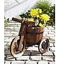Wood Tricycle Planter