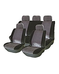 Grey/Black Seat Cover Set