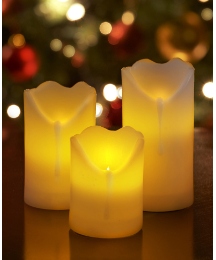 Set of 3 Remote Control Candles
