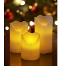 Set of 3 Remote Control Candles