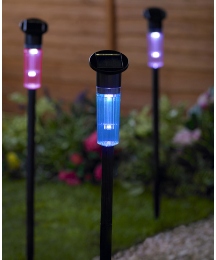 White and Colour Changing Solar Lights