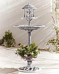 Stone Effect Bird Bath