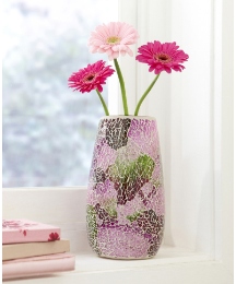 Decorative Solar Mosaic Vase