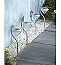 Set of 4 Diamond Solar Lights