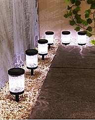 Pack of 6 Scroll Stake Lights