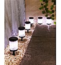 Pack of 6 Scroll Stake Lights