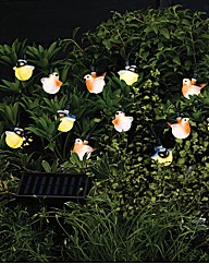 Set of 16 Robin and Blue Tit Bird Lights