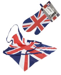 Cool Britannia Apron and Oven Mitt Set