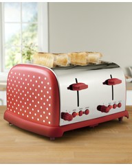 Polka Dot 4 Slice Toaster