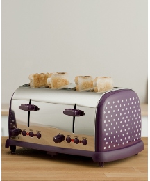 Polka Dot 4 Slice Toaster