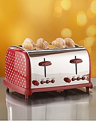 Polka Dot 4 Slice Toaster