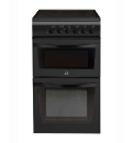Indesit 50cm Ceramic Twin Elect Oven