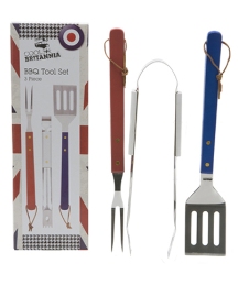 Cool Britannia 3pc BBQ Tools