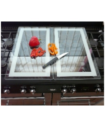 Pack of 2 Glass Stove Covers