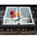 Pack of 2 Glass Stove Covers