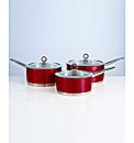 Morphy Richards Accents 3 Piece Pan Set