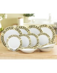 Script Dinnerware