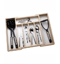 Rubber Wood Cutlery Tray