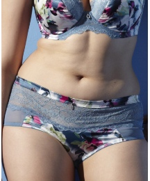 Satin Rose Print Brief