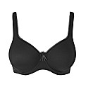 Pour Moi Black Imogen Rose Cotton Bra