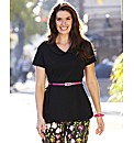Belted Peplum Top