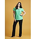 Keyhole Blouse Length 25in