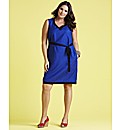 Linen Mix Shift Dress