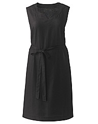 Linen Mix Shift Dress