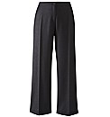 Wide Leg Linen Mix Trousers Length 30in