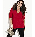 MAGISCULPT Mock Wrap Top