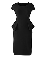 Personalised Fit Peplum Dress Cap Sleeve