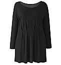 Personalised Fit Black 3/4 Sleeve Top