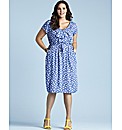 Petite Bow Print Dress