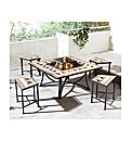 Lomond Square Bowl Table and 4 Seats