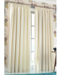 Tessa plain dyed lined curtains