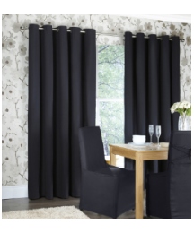 Plain Dye Panama Eyelet Curtains