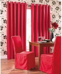 Plain Dye Panama Eyelet Curtains