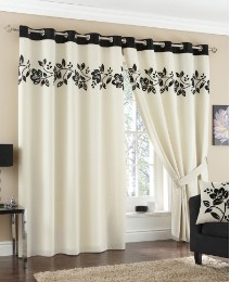Rivage Luxury Lined Eyelet Curtains