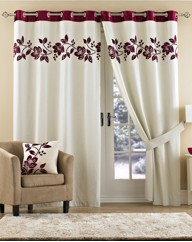 Rivage Luxury Lined Eyelet Curtains