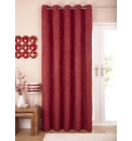 Faux Suede Lined Eyelet Curtain Panel