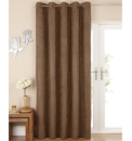 Faux Suede Lined Eyelet Curtain Panel
