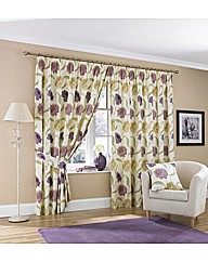 Briar Rose Lined Pencil Pleat Curtains