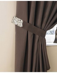 Lace Effect Border Tie Backs