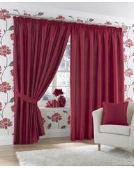 Java Faux Silk Pencil Pleat Curtains