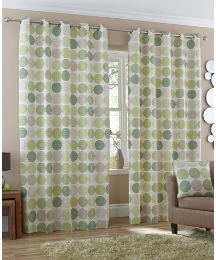 Santiago Lined Eyelet Curtains
