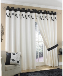 Fernwood Lined Eyelet Curtains