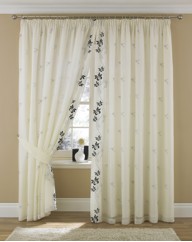 Robyn Lined Pencil Pleat Voiles