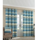 Ritz Striped Eyelet Curtains